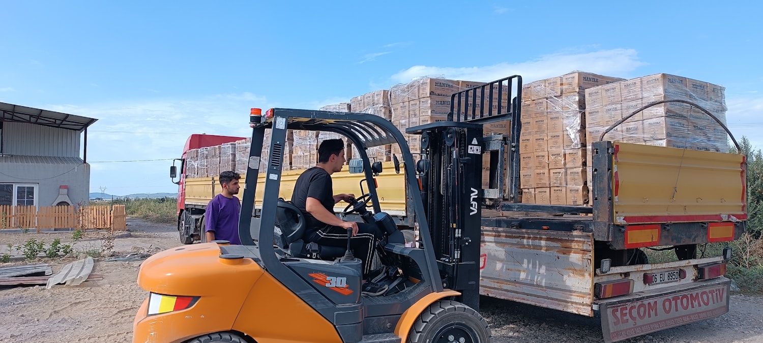 Freight handled with care at the warehouse